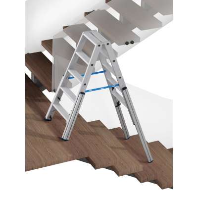 Teleskop-Stufen-Doppelleiter