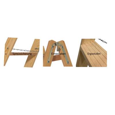 Holz-Stufenleiter ERGO